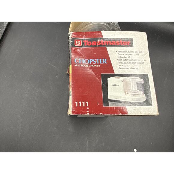 Toastmaster Chopster- Mini Food Chopper - in Original Box - Picture 3 of 8